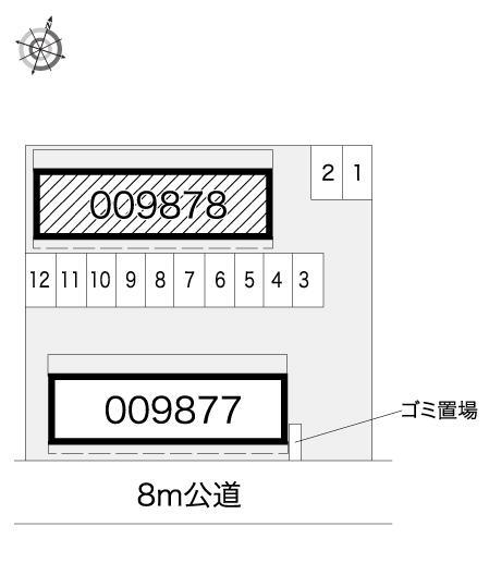 ＬｕｃｅⅡ(9878)の駐車配置図