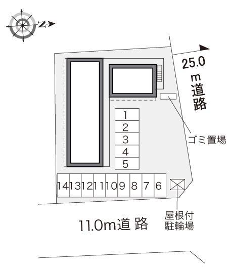 時の館(33780)の駐車配置図