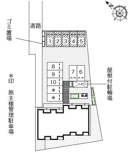 グリーンパレス住岡(53139)の駐車配置図