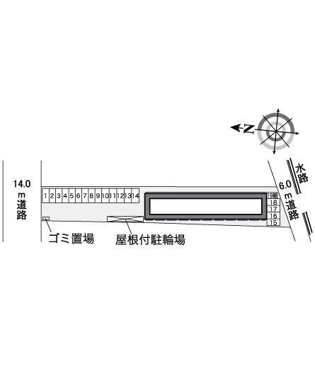Ｋ　ハウスⅠ(36406)の駐車配置図