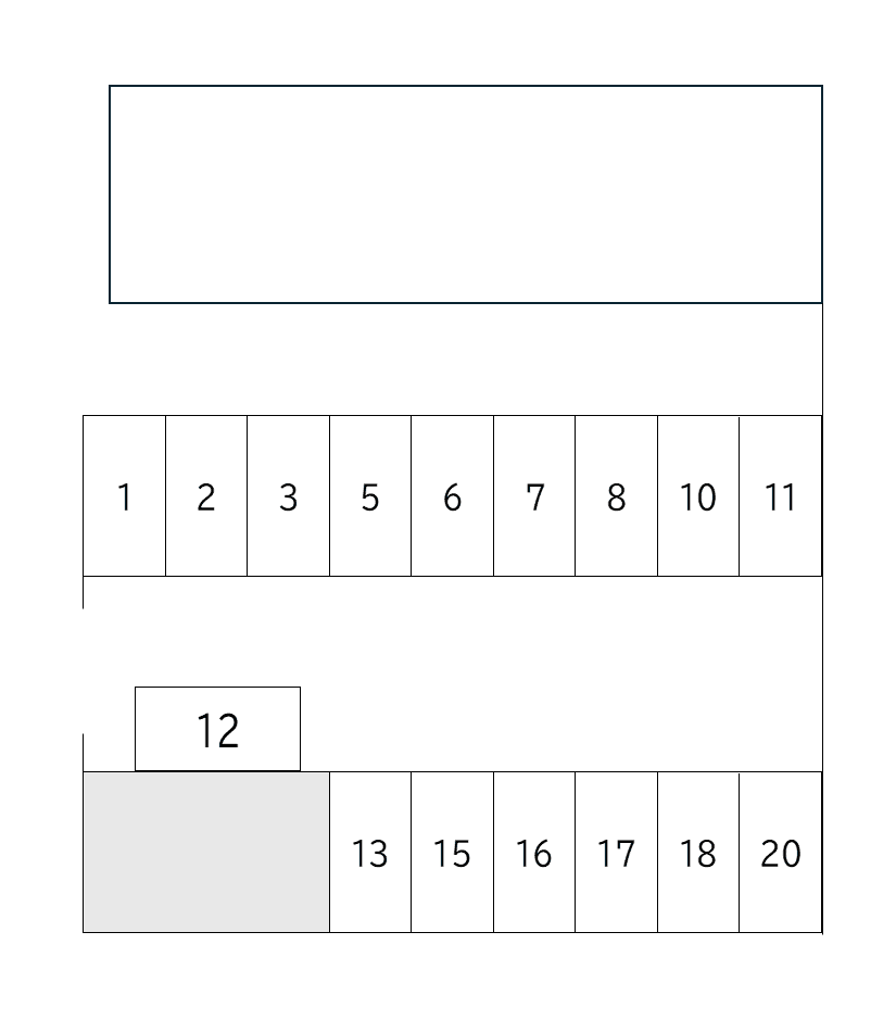 太秦安井ガレージの駐車配置図