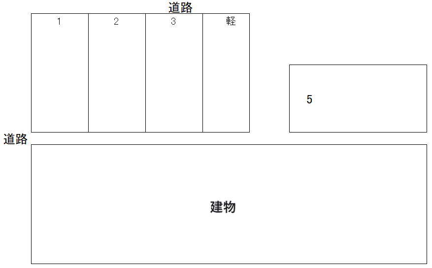 大野　北岩田２丁目駐車場の駐車配置図