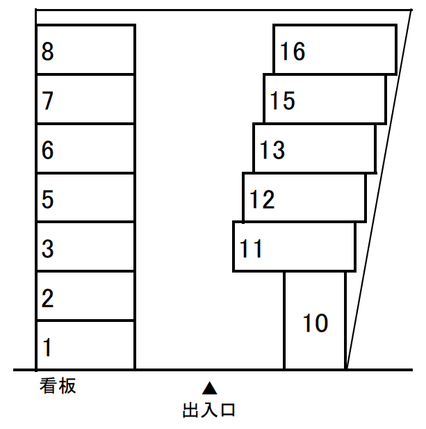 パーキングＭⅢの駐車配置図