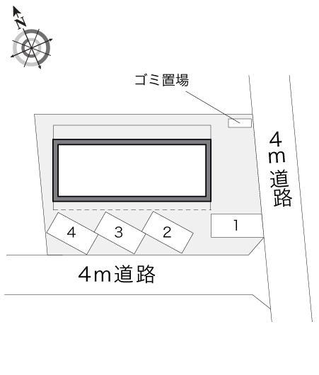 峰弐番館(10956)の駐車配置図