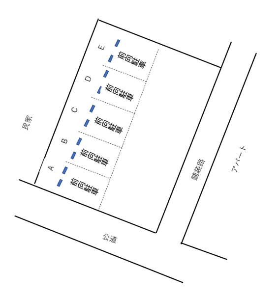 パーキングさざんかの駐車配置図