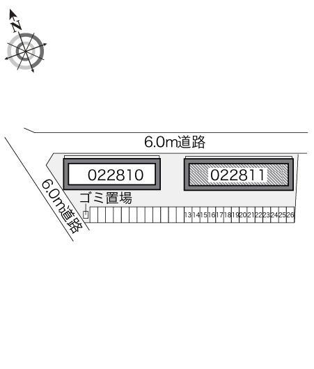 フルールⅠ(22811)の駐車配置図
