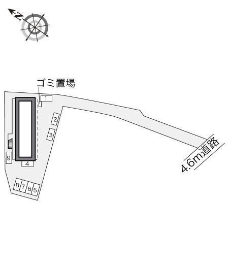 クレスト(10276)の駐車配置図