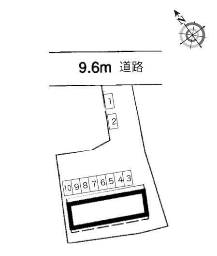 楓(9847)の駐車配置図