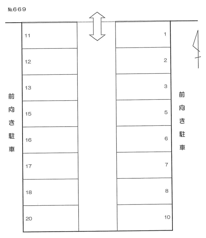 ６６９の駐車配置図