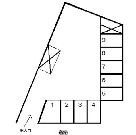 荏田第2駐車場の駐車配置図