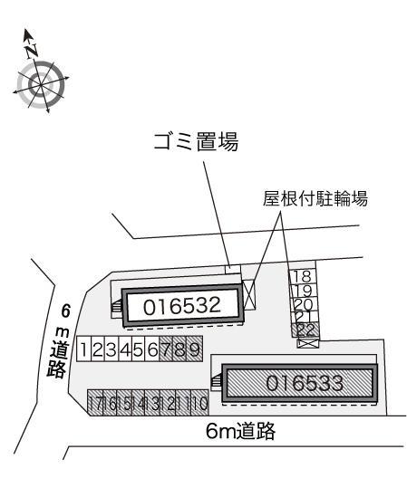 セコロⅡ(16533)の駐車配置図