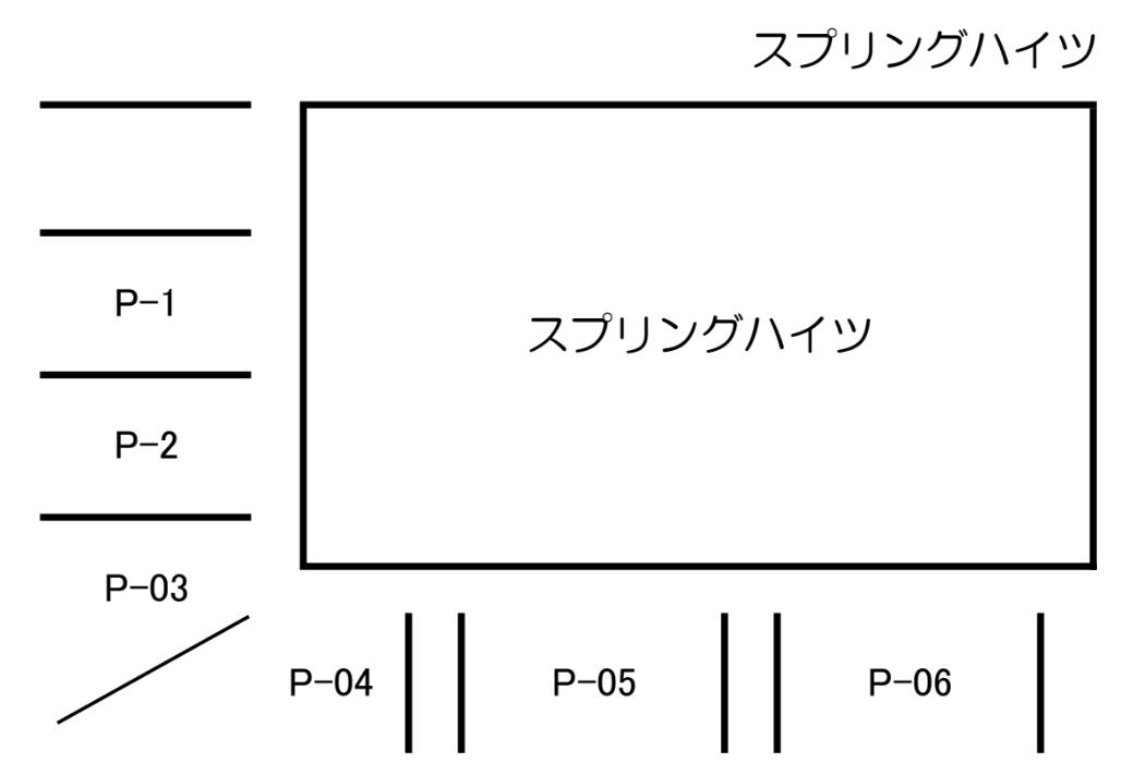 スプリングハイツの駐車配置図