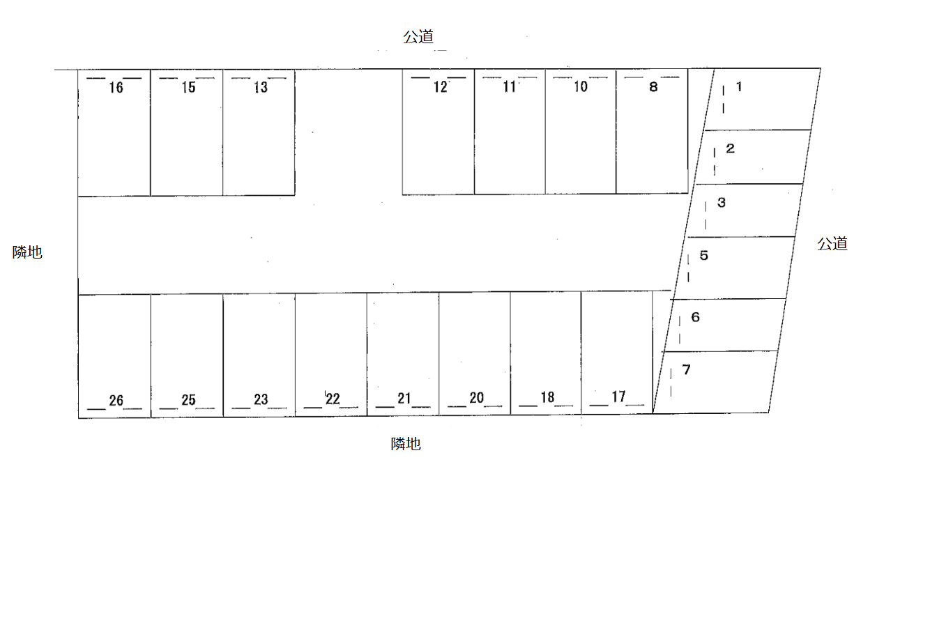 ４８９の駐車配置図