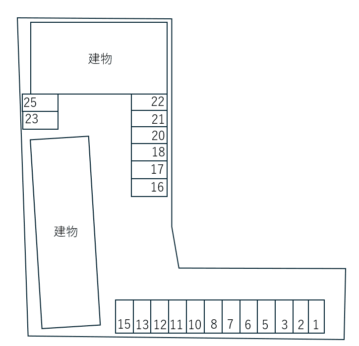 Ｃａｓａ　Ｆａｍｉｌｌｅ　Ａの駐車配置図