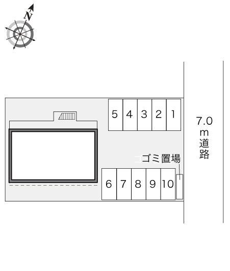 天神(21034)の駐車配置図