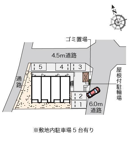 クレイノエスペランサ桜井新町(56898)の駐車配置図