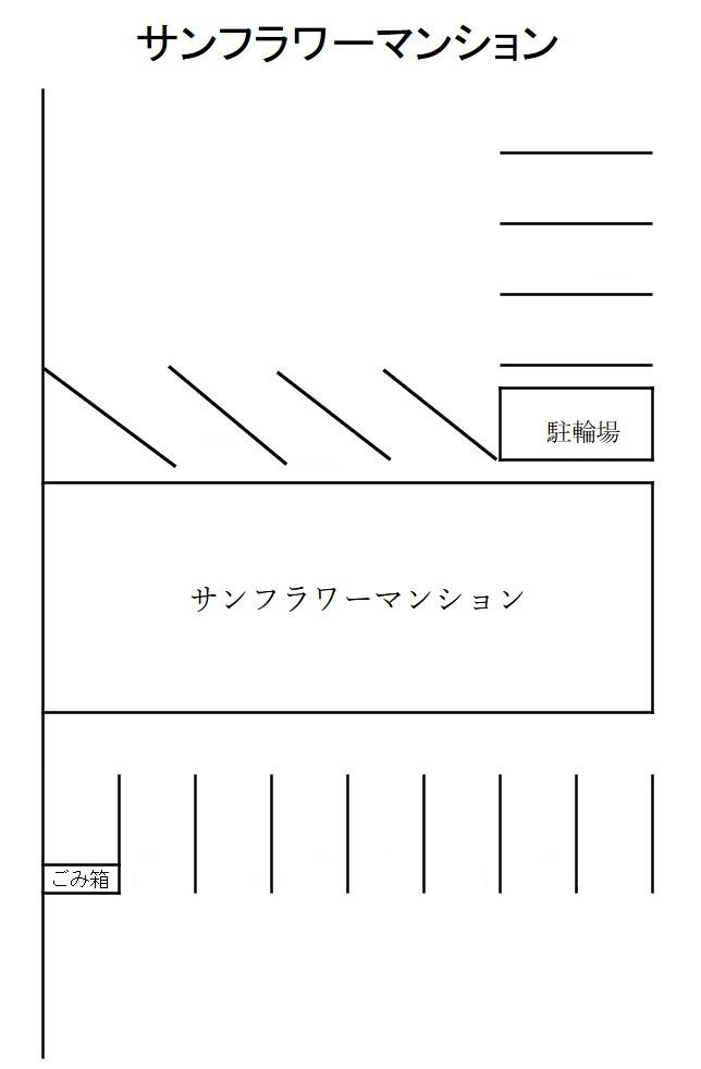 サンフラワーマンションの駐車配置図