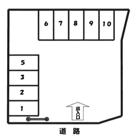 堂薬師第2パーキングの駐車配置図