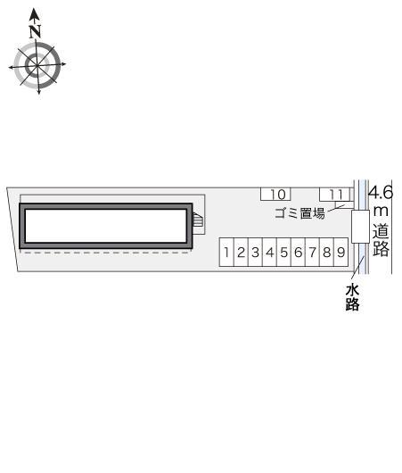 ウエルネス(16846)の駐車配置図