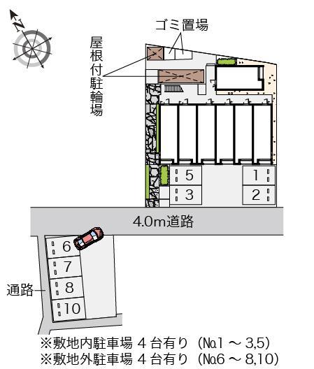 クレイノ下手野(58925)の駐車配置図
