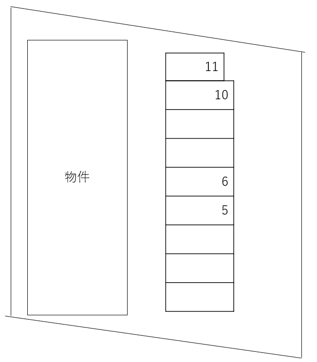 グリーン　ヴィレッジ別駐車場の駐車配置図