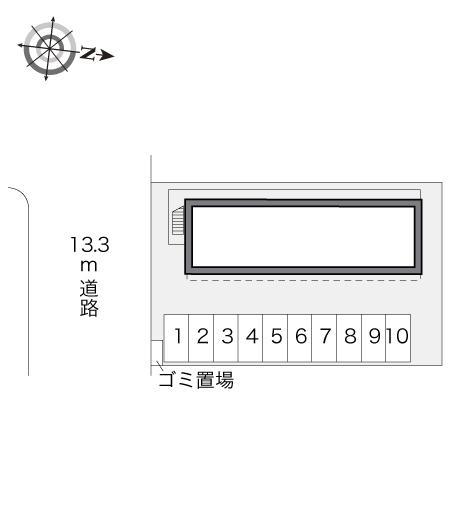 なぎさ公園前(17773)の駐車配置図
