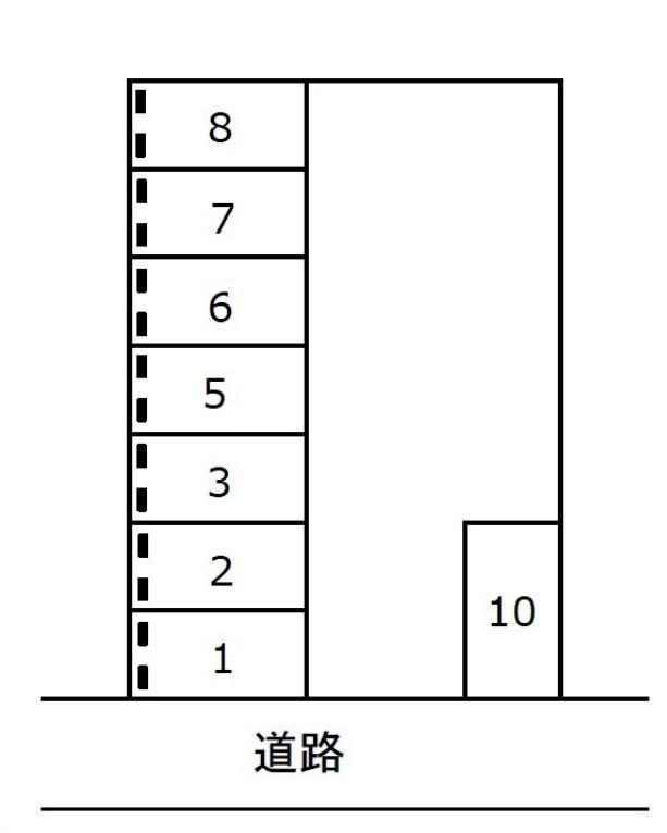 関屋昭和町２丁目駐車場の駐車配置図