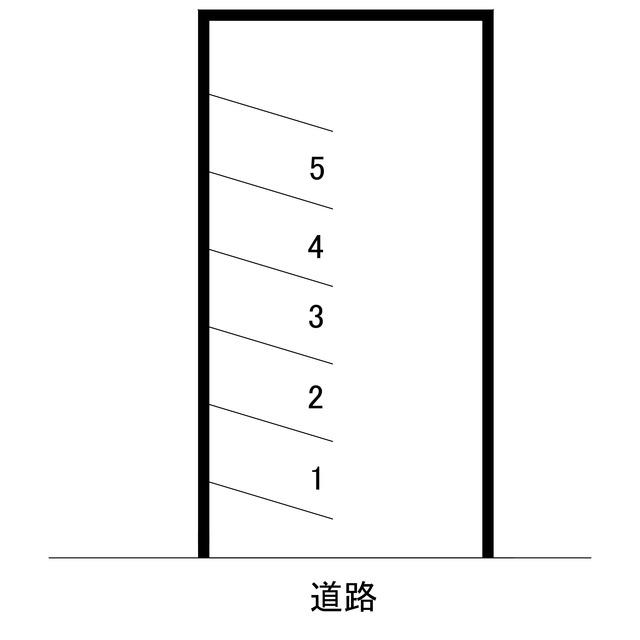 暁一丁目駐車場の駐車配置図