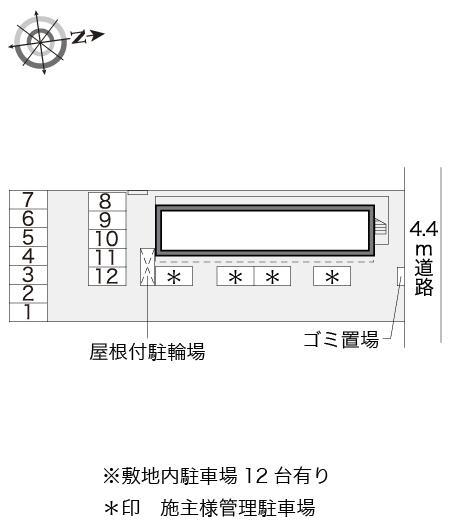 グリーンコーポ砂原(16160)の駐車配置図