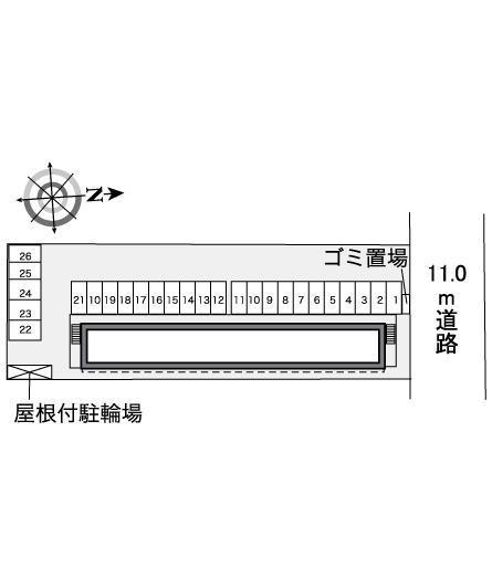 白銀(35618)の駐車配置図