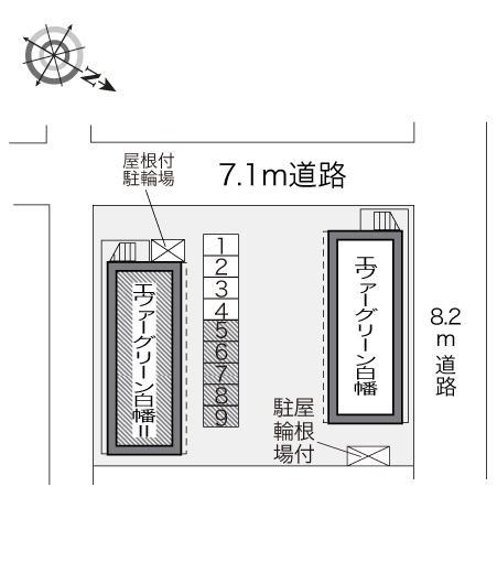 エヴァーグリーン白幡Ⅱ(18165)の駐車配置図