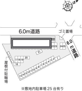 華(38063)の駐車配置図