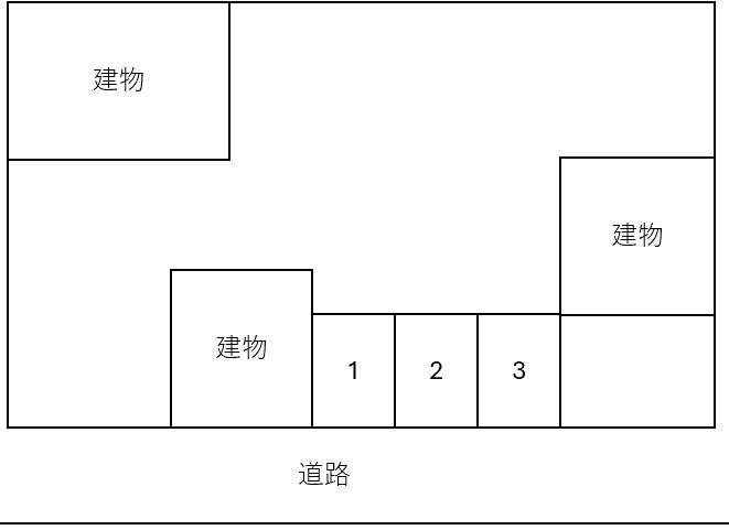 村上駐車場（可愛）の駐車配置図
