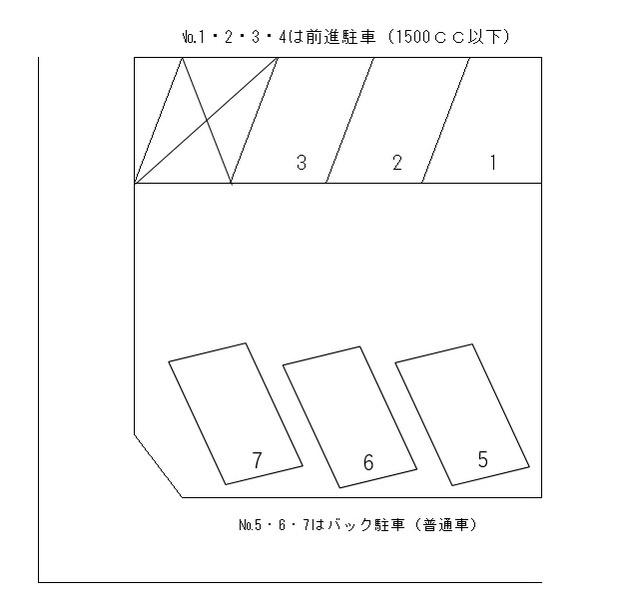 日栄電器駐車場の駐車配置図