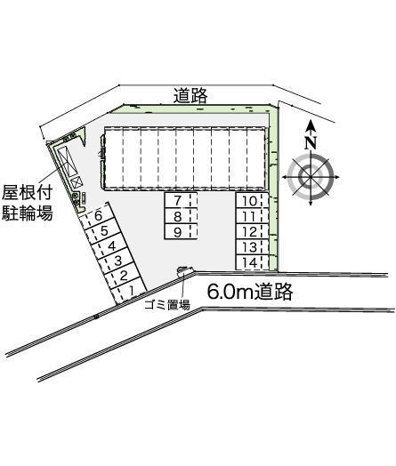 パークサイドヒルⅡ(43071)の駐車配置図