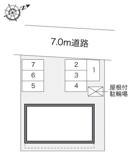 ひまわり荘上三川(29900)の駐車配置図