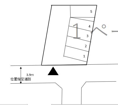 西鶴間2丁目駐車場の駐車配置図