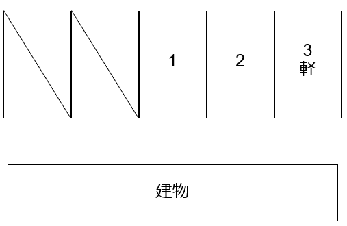 香坂パーキングの駐車配置図