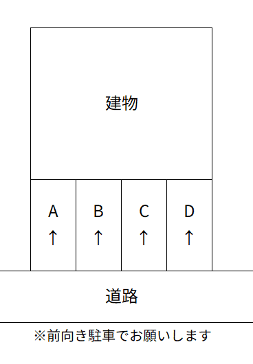 長沢Kパークの駐車配置図
