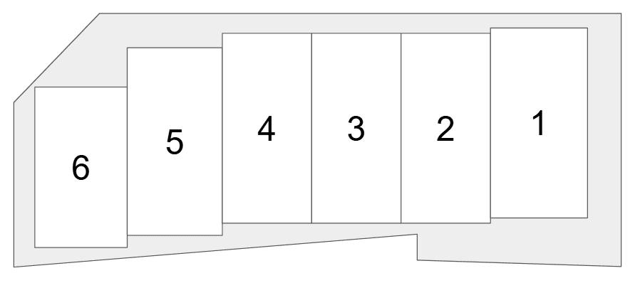 門田駐車場の駐車配置図