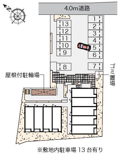 クレイノＳＡＫＵＲＡ(58611)の駐車配置図