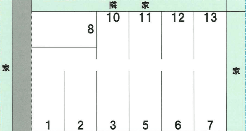 パーキングＹＯＳＨＩＫＯの駐車配置図