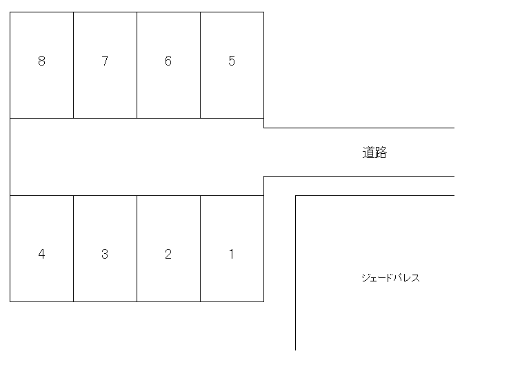 外岡駐車場の駐車配置図