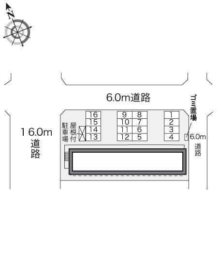 ＥｓｐｅｒａｎｚａⅢ(29211)の駐車配置図