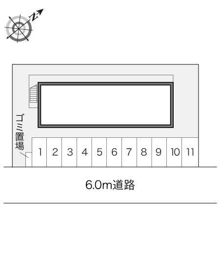 白山台(17685)の駐車配置図