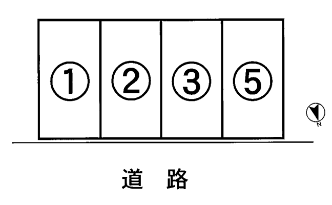 廣松駐車場の駐車配置図