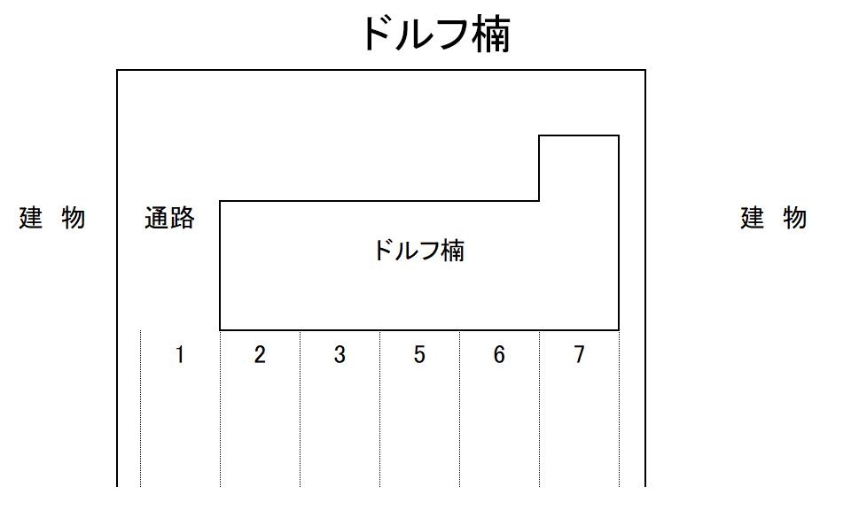 ドルフ楠の駐車配置図