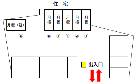横浜東希望が丘第２の駐車配置図