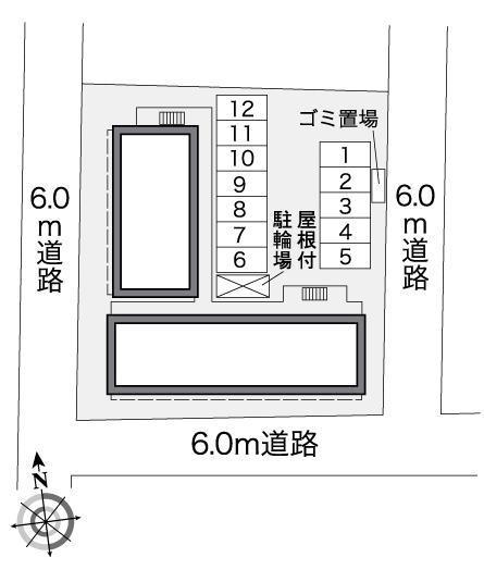 コンフォートフレア(25773)の駐車配置図