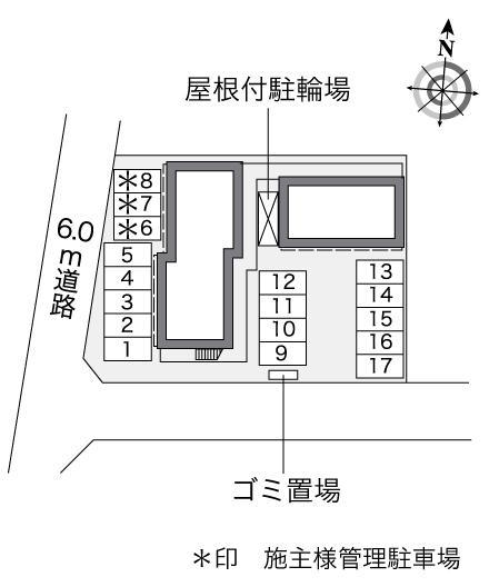 神ヶ辻中(26060)の駐車配置図